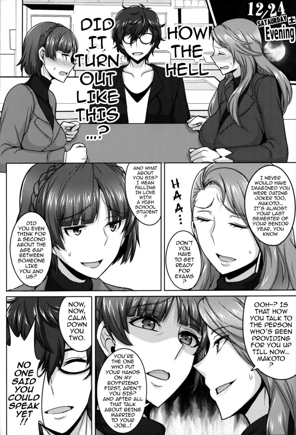 Hentai Manga Comic-Christmas with the Niijima Sisters-Read-3